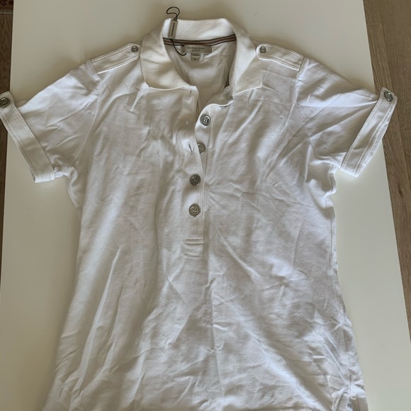 Burberry Polo Shirt White - Picture 2 of 5